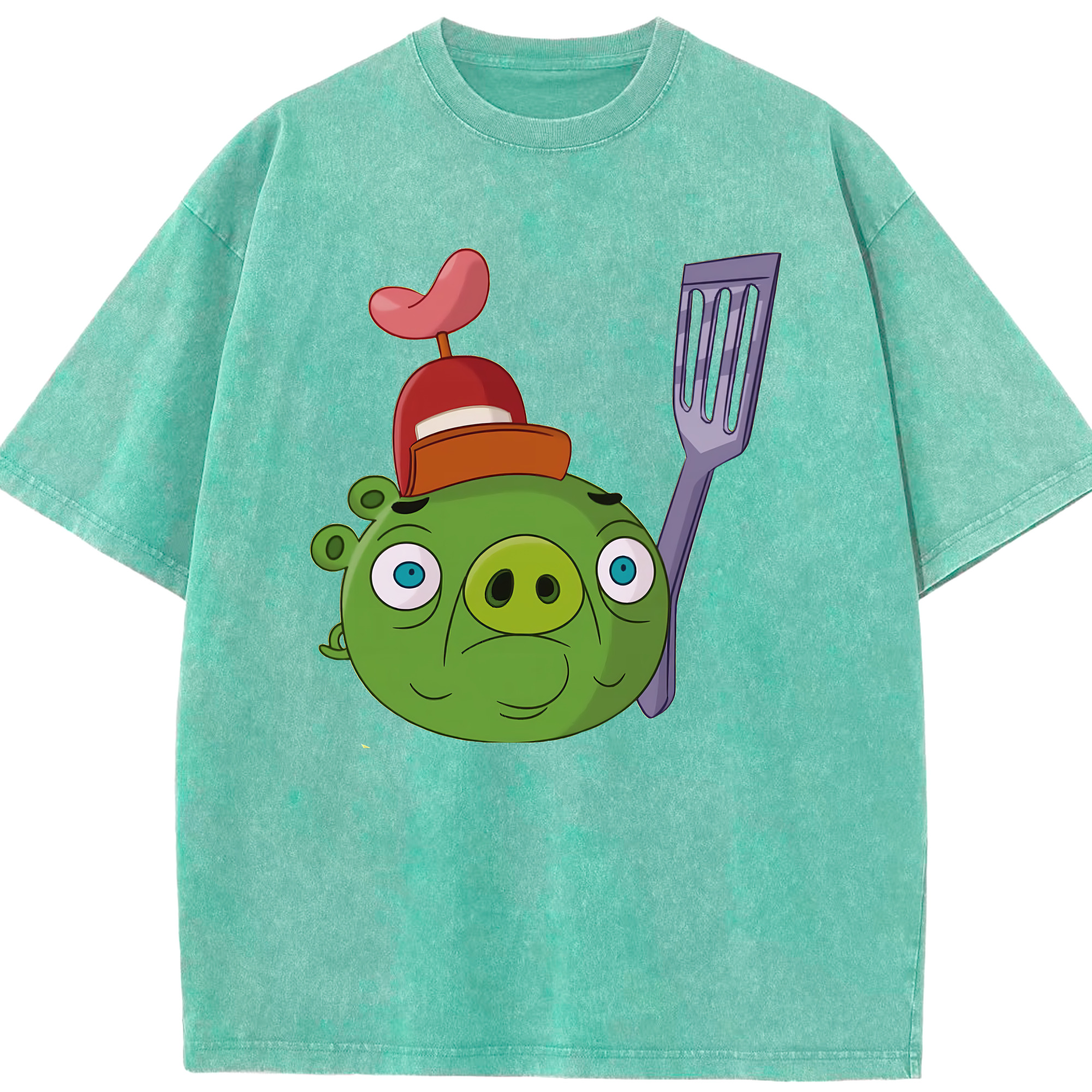 （画像用） Angry Birds アングリーバード 綿100% ヴィンテージ風 半袖Tシャツ（フロントプリント）